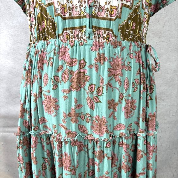 Matilda Jane Down to Earth Dress Womens Small Blue Boho Peasant Hippie - Picture 3 of 11